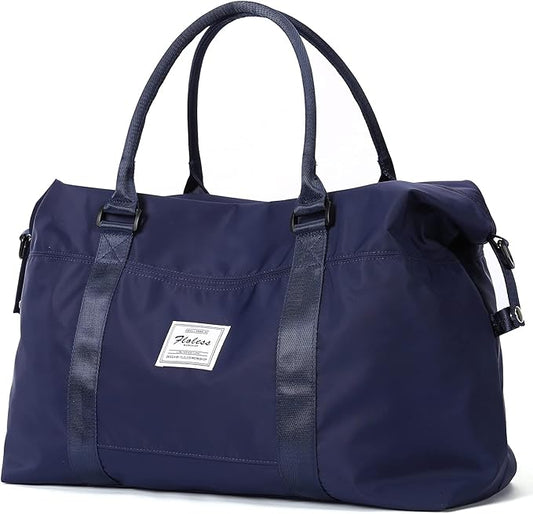 Travel Duffel Bag, Carry On Overnight Weekender Bags for Women | Travel Bag with Wet Pocket & Trolley Sleeve, For Spirit Airlines 18x14x8 Personal Item Bag