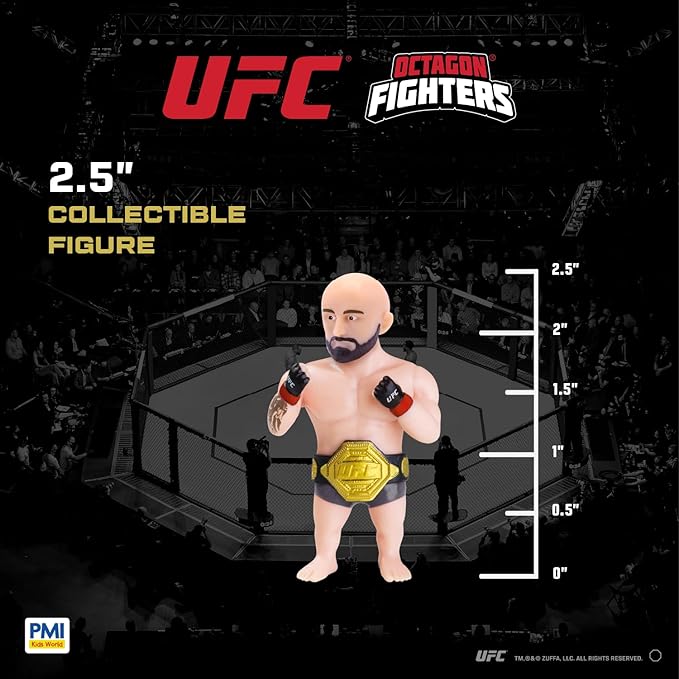 UFC 2.5-Inch Collectible Figures 8-Pack Deluxe Box – Includes 8 Fighters with Accessories, Realistic Poses, and Officially Licensed UFC Collectibles by PMI