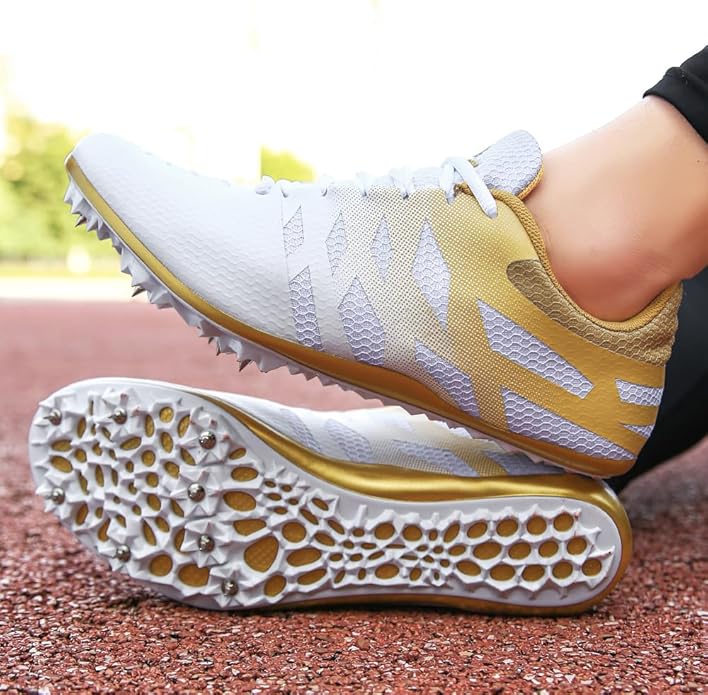 Men Women Kids Track and Field Shoes Professional 8 Spikes Running Racing Sneakers Breathable Lightweight Sprinting Shoes