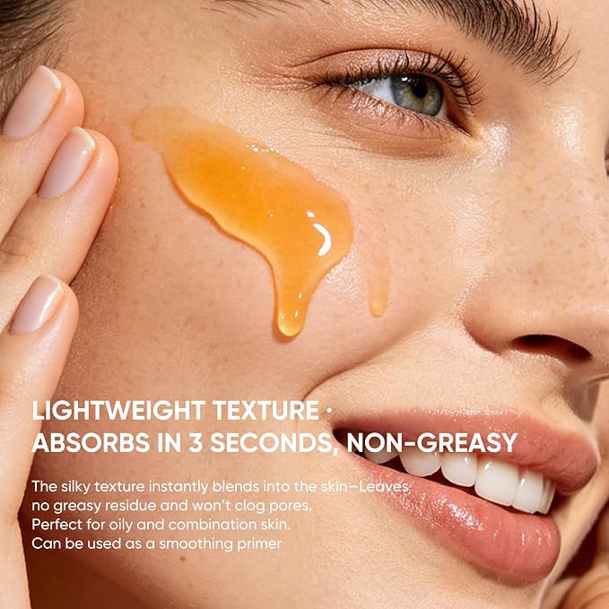 Vitamin C Oil with Squalane, Jojoba & Olive Oils - Hydrating Vitamin C Oil for Face & Body, Multi-Purpose Moisturizer with Natural Antioxidants, For Dry, Sensitive & All Skin Types, 3.38 Fl Oz