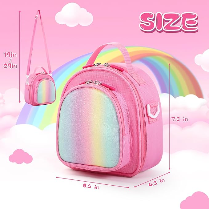 Carrying Case Compatible with Yoto Mini (2024 Edition),30 Cards Storage Bag with Handle and Shoulder Strap, Travel Storage box for Player & Headphone Accessories (Pink)