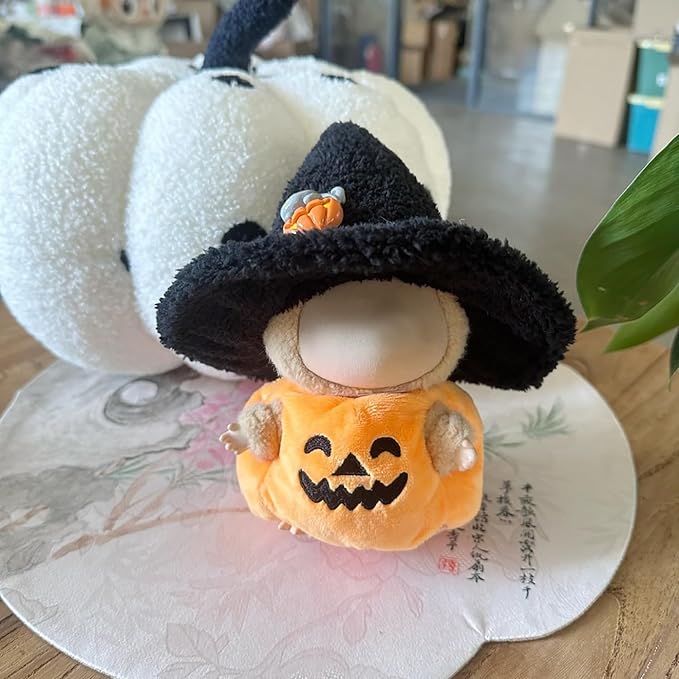 Clothes Fit for 17CM Doll, Fashion Doll Clothes Outfit Set Cute Theme Designer Toys Dress Accessories for Collector Fans Display (Little Pumpkin)
