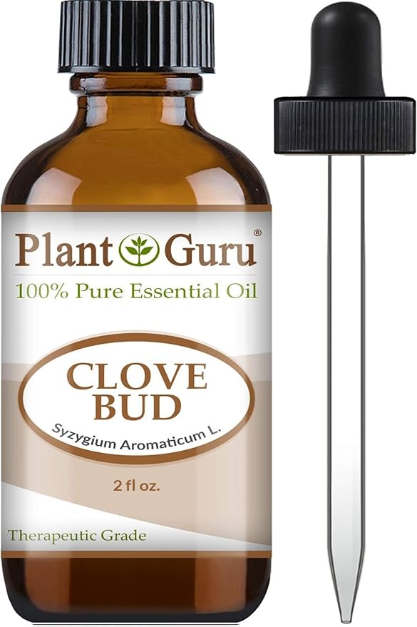 Clove Bud Essential Oil 2 oz 100% Pure Undiluted Therapeutic Grade for Aromatherapy Diffuser, Natural Remedies for Skin, Body, Hair. Great for DIY Candle and Soap Making.