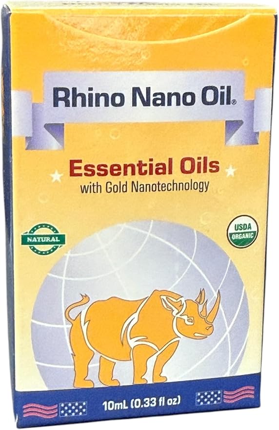 Combo - Rhino Nano Essential Oil and Eucalyptus Essential Oil - Dau Con Te Giac Cong Nghe Nano va Dau Khuynh Diep - Product of USA