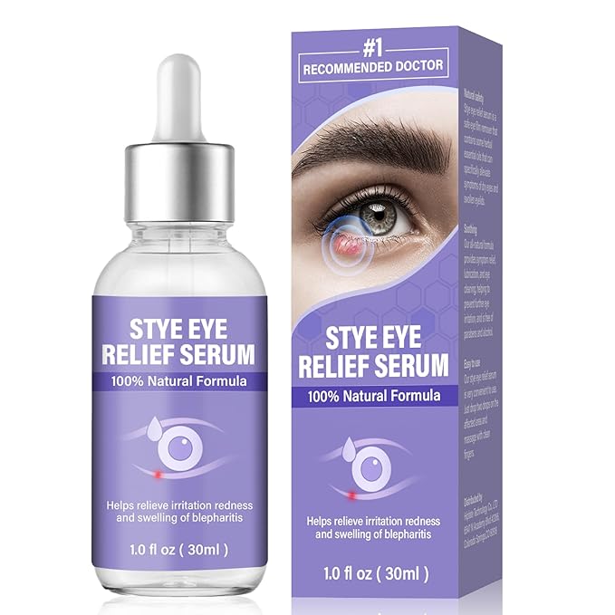 Stye Eye Treatment, Natural Stye Eye Drops for Chalazion and Blepharitis Relief, Gentle Daily Eye Care, Soothes Irritation Redness and Swelling, 1 Fl Oz / 30 Ml