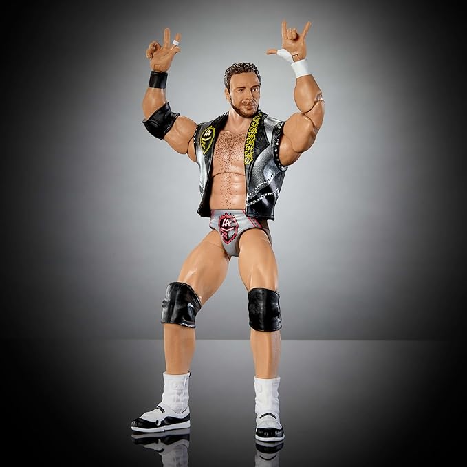 Mattel WWE Ultimate Edition Action Figure & Accessories, 6-inch LA Knight Collectible Set, Swappable Heads & Hands, 30 Articulation Points