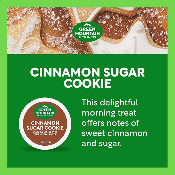 Green Mountain Coffee Roasters Cinnamon Sugar Cookie Coffee, 10 Count
