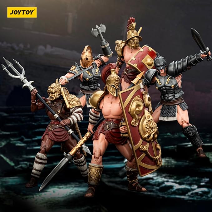 JOYTOY 1/18 Strife Roman Gladiator 5Pcs Collector's Edition Action Figure-4.25in