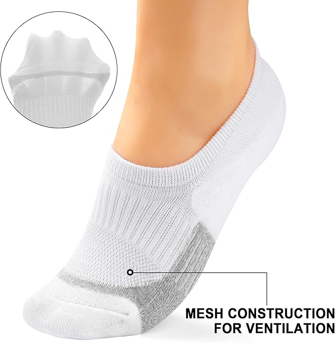 Gonii Womens No Show Socks Athletic Ankle Socks Cushioned Running Low Cut 5-8 Pairs