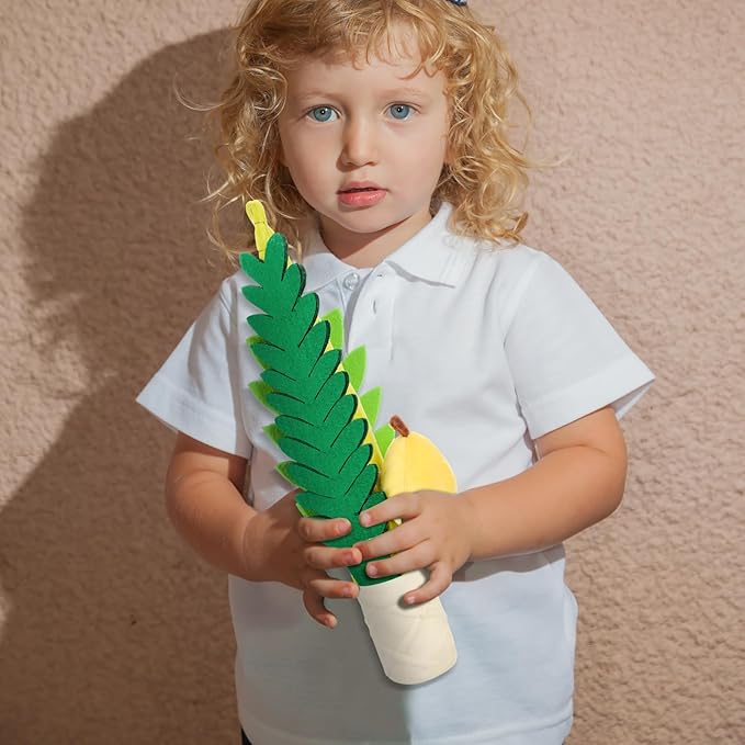 Liliful 6 Set Plush Rosh Hashanah Plush Lulav and Etrog Sukkot Shofar Sukkot Bright Gift Set Rosh Hashanah Supply