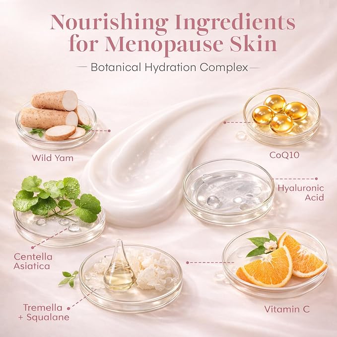Bioidentical Estrogen Cream for Women with E3 - Menopause Skin Support Body Moisturizer with B5, Wild Yam, Vitamin C & CoQ10 - Up to 100 Pumps Supply