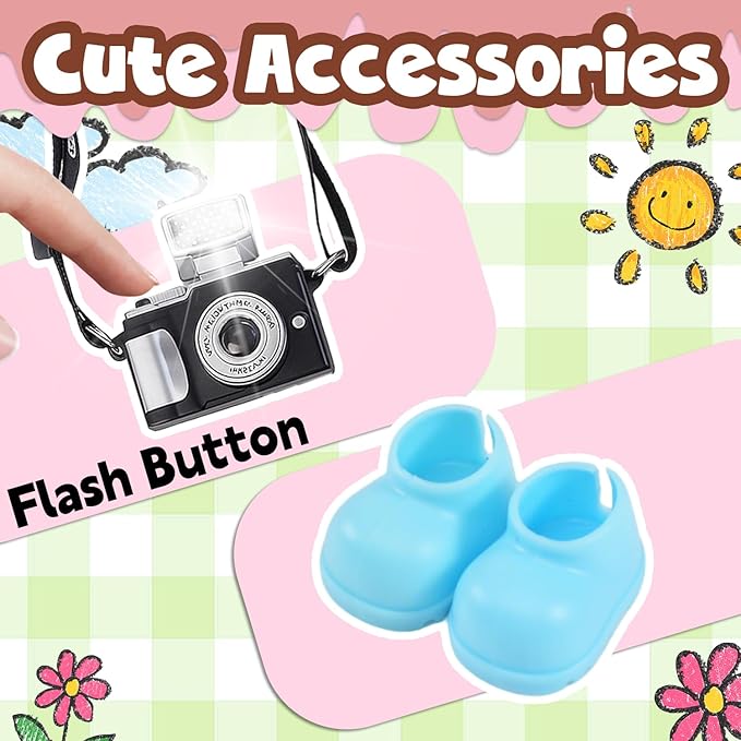 17 cm Cute Doll Clothes Design Outfit Blind Mystery Box Accessories Mini Stuff Dress Overalls Hoodie Pajamas Blue