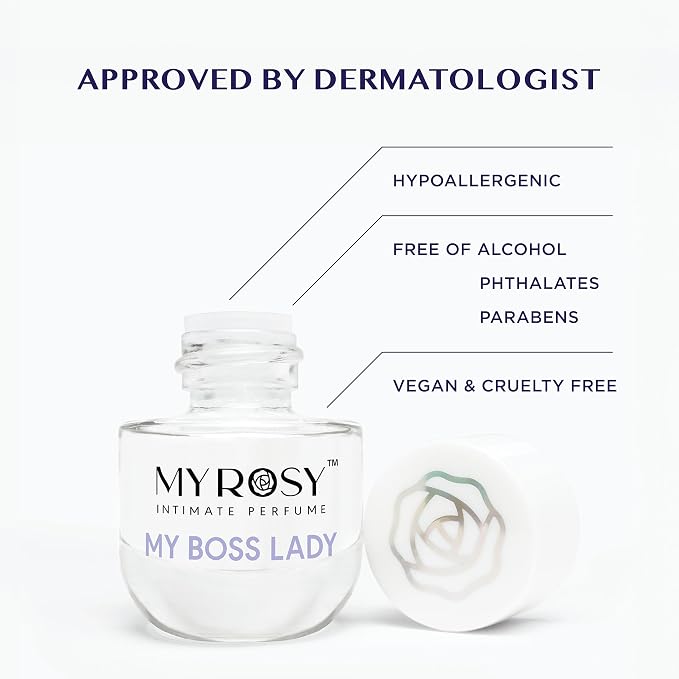 My Sassy Lady Deodorizing Perfume Oil for Women - Dermatologist Approved- Intimate Fragrance- Hypoallergenic, Long Lasting, Alcohol & Paraben-Free, Odor Control, Fragrance Oil for Feminine Area