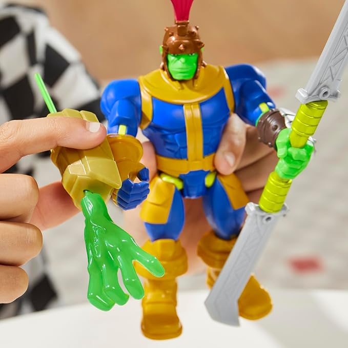 Avengers Marvel MixMashers Thanos Custom Mix-and-Match Deluxe Action Figure & Accessories, 5-Inch-Scale Super Hero Toys for Kids Ages 4+
