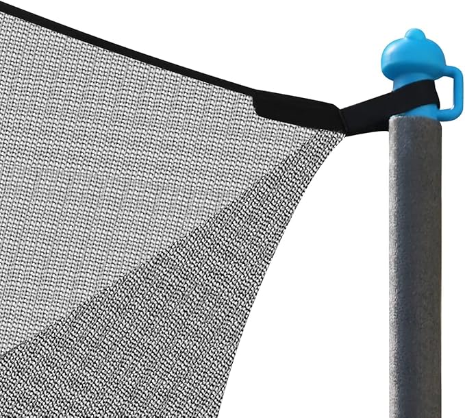 14FT Trampoline Enclosure Net with Universal Trampoline Replacement Enclosure Poles and Hardware (Only fit for 14FT Trampoline with 6 Poles)