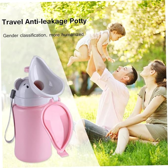 Travel Potty Portable Travel Toilet for Toddler Baby Nitty Pee Bottle Portable Kids Potty for Girls Car Camping