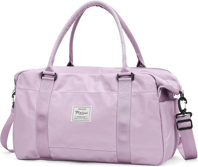 Travel Duffel Bag, Carry On Overnight Weekender Bags for Women | Travel Bag with Wet Pocket & Trolley Sleeve, For Spirit Airlines 18x14x8 Personal Item Bag