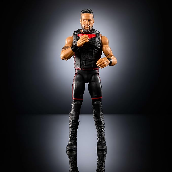 Mattel WWE Elite Action Figure & Accessories, Series #118, 6-inch Collectible Tama Tonga with 25 Articulation Points & Swappable Hands