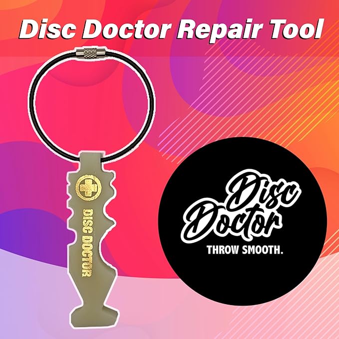 Repair Tool for Disc Golf Discs, Disc Golf Bag Accessory to Repair a Disc During or After a Round