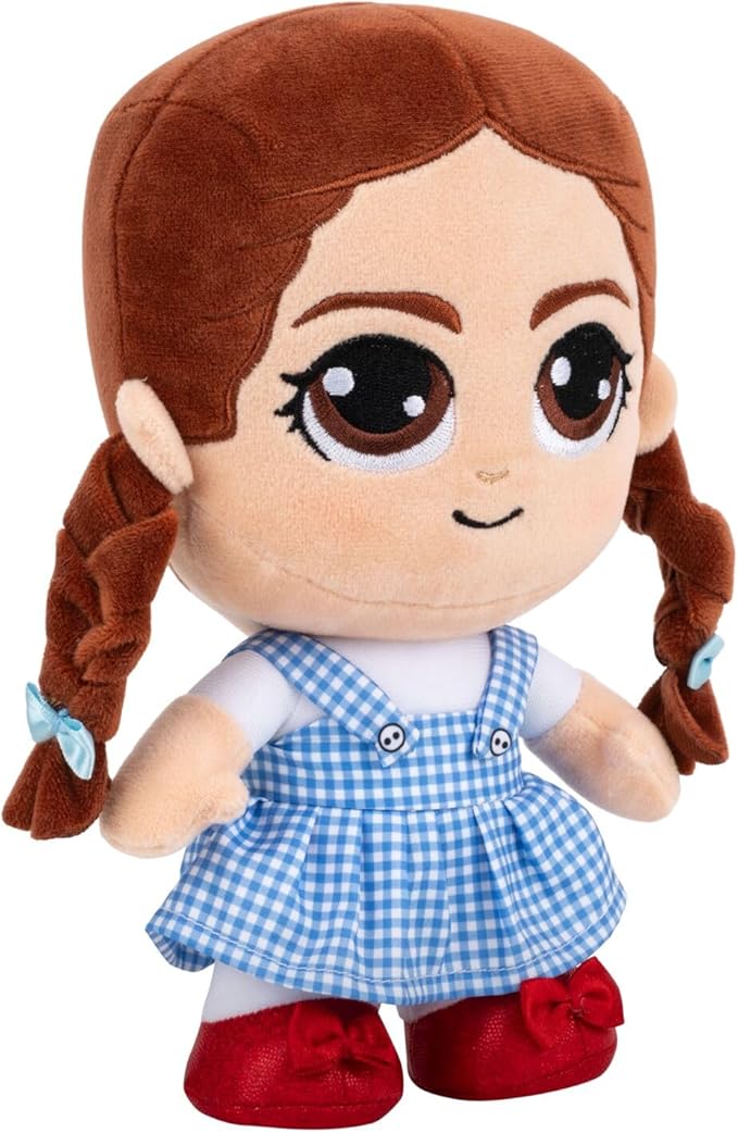 Jazwares Warner Bros. 8-Inch Dorothy Plush from The Wizard of Oz - Super-Soft and Huggable Plush Toy - Official Licensed Plush - for All Ages