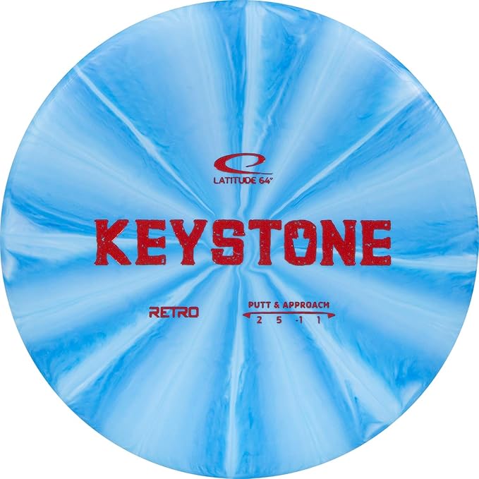 Latitude 64 Retro Burst Disc Golf Starter Set | Perfect Disc Golf Set for New to Intermediate Players | Includes Bonus Mini Marker | Grippy Base Plastic | Colors May Vary