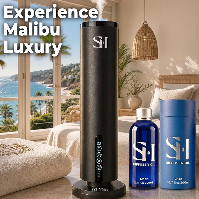 Inspired by 5-Star Hotel Malibu MB02 Hotel Scent Diffuser Oil | 2 Pack of 10.14 Fl Oz (300ml) - Waterless Diffuser Oil Refill & Highly Concentrated Fragrance Oil, Diffuser Oil Scents Luxury