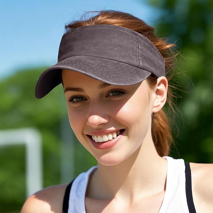 Marrywindix 1 Piece of Sport Wear Athletic Visor Sun Sports Visor Hat Visor Adjustable Cap for Women and Men