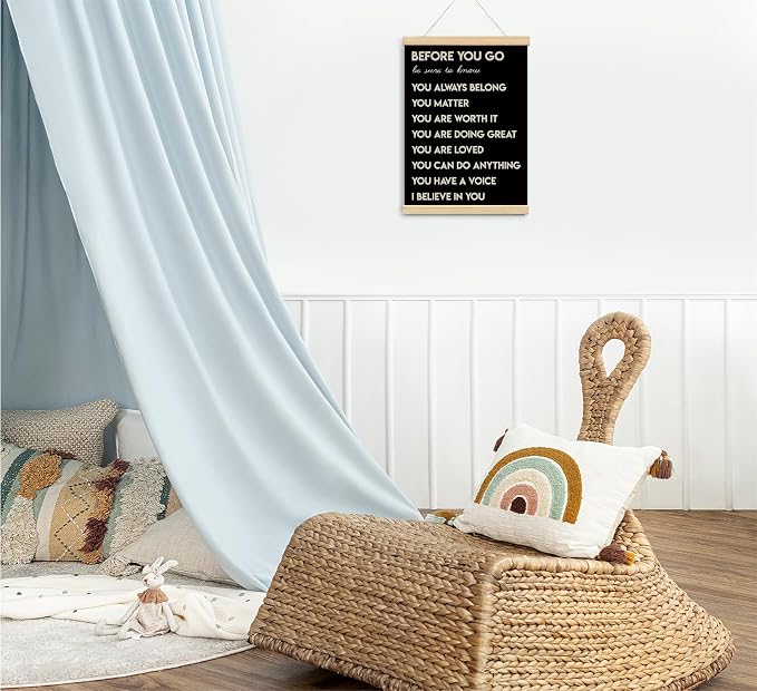 foedor Black Mental Health Affirmations Nurse Office Wall Art Decor, 12x16 | Inspirational Mental Health Posters Wall Decor, Positive Sign Wall Art for Office Bedroom Kids Playroom