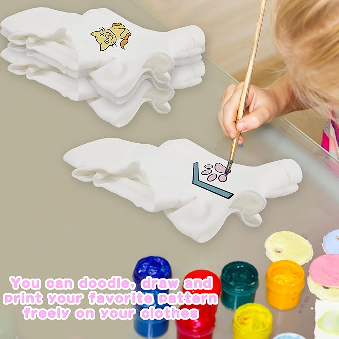 20 Pcs Sublimation Blank Bear Clothes Stuffed Animal Toy White Clothing Include 10 Pcs Teddy Bear Blank Shirt and 10 Pcs Teddy Bear White Hoodie for 14-18 Inch Stuffed Bears Dolls DIY (Color Style 1)