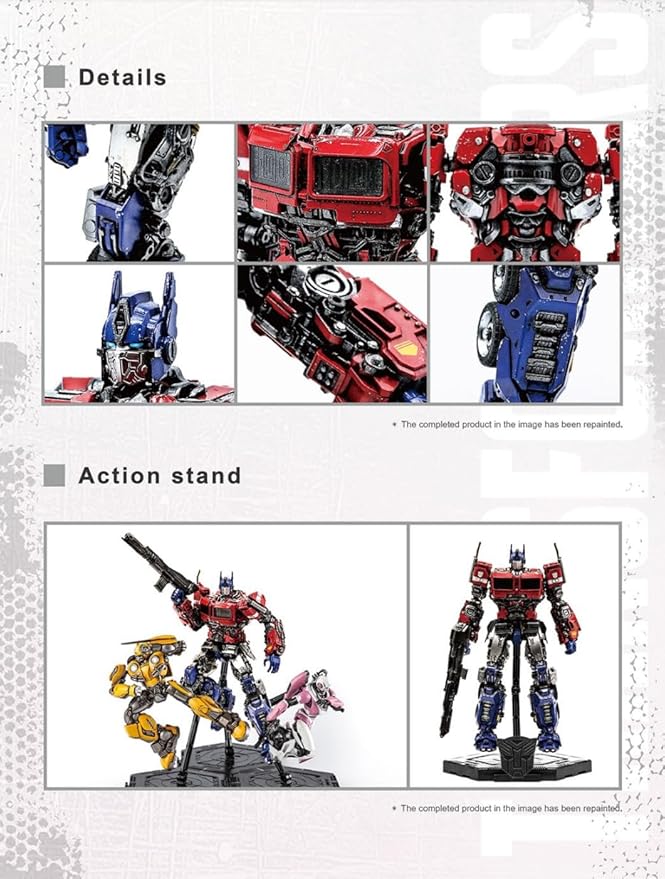 Transformers Optimus Prime Figure Model Kit – Freightliner FLA Cabover Easy to Assemble 3D Articulated Action Pre Painted Collectible Series Toys Hobby 03111