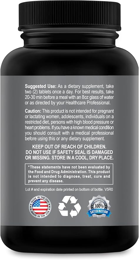 Male Enlargement Formula- Add up to 6" Fast, Size, Energy & Stamina with L-Arginine & Adaptogens — Optimized Absorption for Size, Strength & Recovery - 60 Tablets