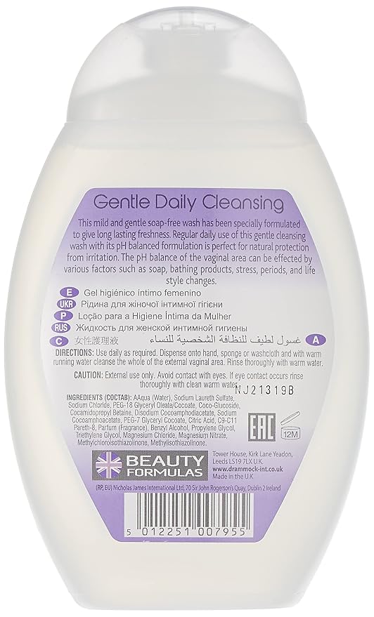 Beauty Formulas Feminine Intimate Cleansing Wash Gentle PH5.5 250ml by Beauty Formulas