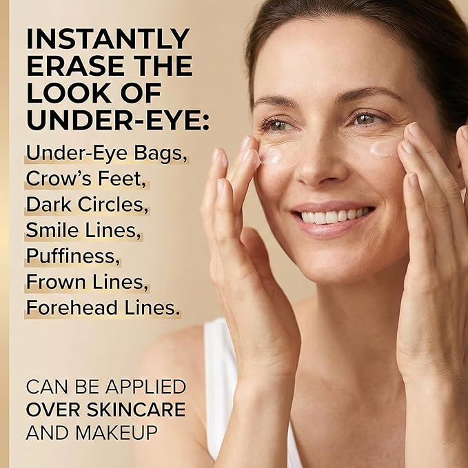 Instant Eye Tightener Cream, Temporary Under Eye Firming & Lifting Cream Anti Aging For Dark Circles,Wrinkles, Fine Lines, Undereye Bags Treatment And Puffiness Removal,1 Fl Oz