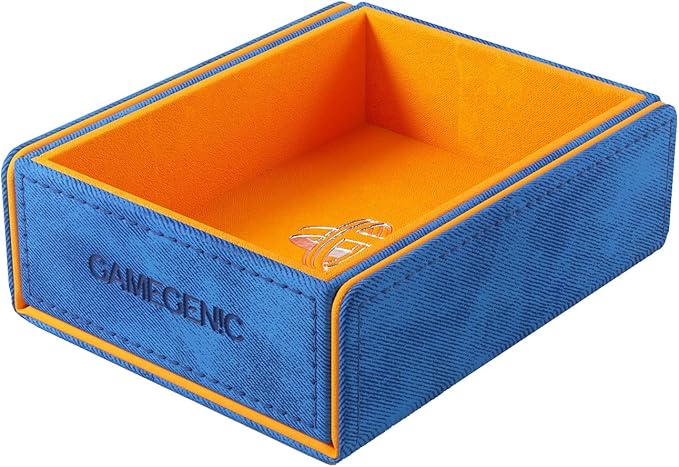 Gamegenic Token Keep - Premium Token Box for Safe Storage, Fits Dungeon 1100+ and Dungeon S 550+, Holds Tokens, Dice, and Cards, Fully Usable During Gameplay, Blue/Orange Color, Made