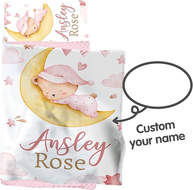 Personalized Toddler Nap Mat for Girls – Custom Name Kids Nap Mat – Daycare Sleeping Mats with Removable Pillow and Soft Minky Dot Blanket for Preschool, Travel, Kindergarten