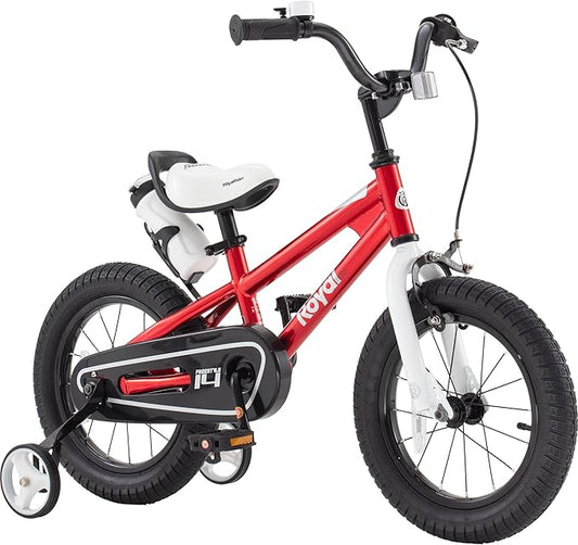 RoyalBaby Kids Bike Freestyle Classic & EZ Balance Pedal Switchable Bicycle, 12 14 16 18 Inch, 3-10 Years Toddler to Big Kids