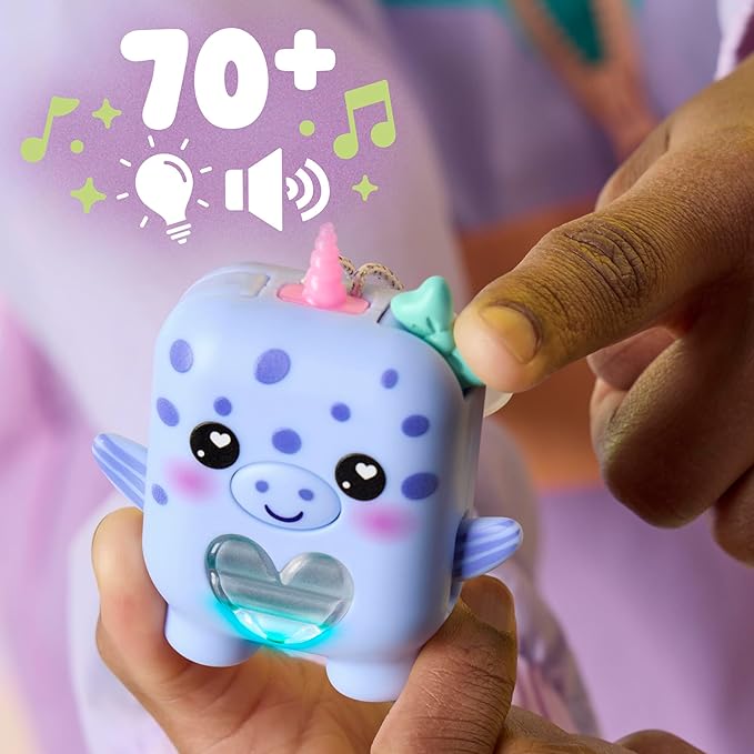 Blubby The Narwhal, Electronic Pet Narwhal Toy, 70+ Responses, Interactive Fidget Toys for Girls & Boys Ages 5+