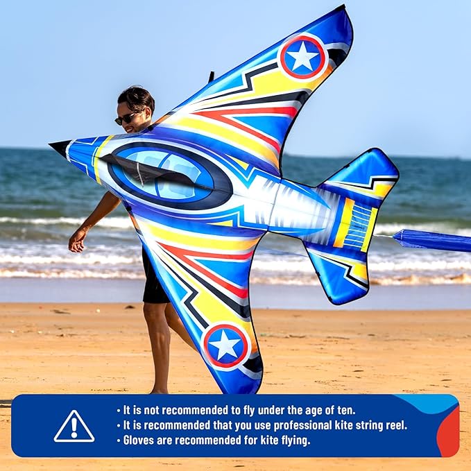 SGftre Delta Kite for Kids & Adults，Extremely Easy to Fly for Beginners，Kites for Beach Trip Park Family Outdoor Activities