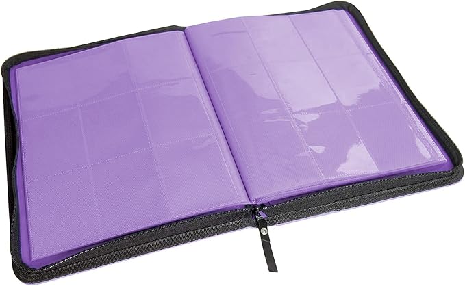 TopDeck 500 Card Binder Pro, Purple, Leather, Nostalgic Elegance