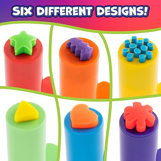 Ready 2 Learn Dough Extruders | Set of 6 | for Ages 2+ | Press Dough into 6 Different Shapes | Playdough Accessories for Kids