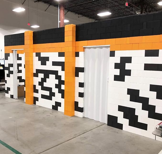 EverBlock Single Color Combo Pack | Giant Building Blocks | Easy to Connect & Reuse | Indoor & Outdoor Use | Build Displays & Structures | Black