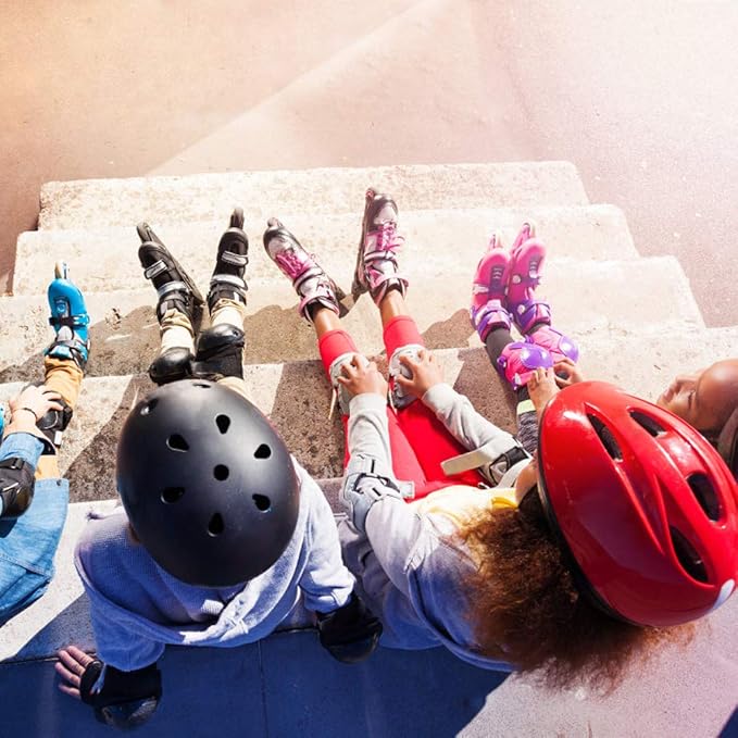 XJD Kids Bike Helmet,Multi-Sport Protective Gear Set for 3-5-8-14 Years Boys Girls with Knee and Elbow Pads Wrist Guards fit Roller Skates,Cycling,Skateboarding,Christmas Birthday Gifts for Kids