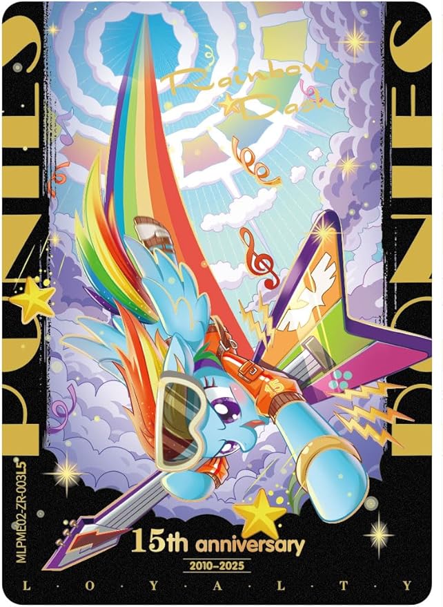 KAYOU My Little Pony Friendship Eternal Cards, Moon Edition Series 2, English, 12 Blister Packs Display with Promo Card, Anniversary Celebration Theme