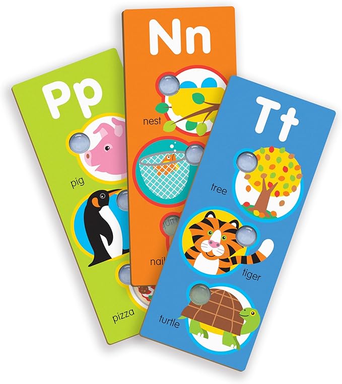 Melissa & Doug Poke-a-Dot! Alphabet Jumbo Learning Cards, 13 Double Sided Interactive ABC Flash Cards, Educational Activities for Toddlers and Preschoolers, Ages 1+