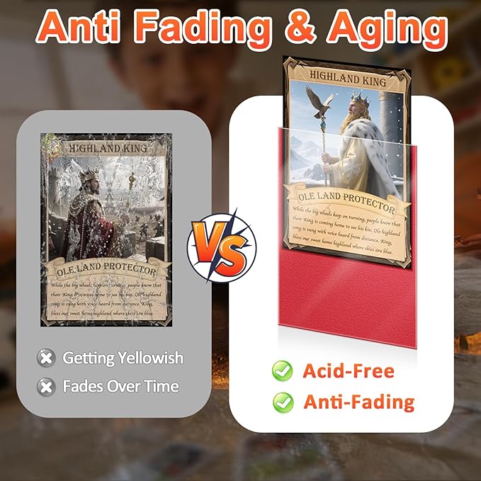 600PCS Card Sleeves for Collectable Gaming Cards, Matte Card Protectors Sleeves for Baseball Cards, Game Cards and Trading Cards (6 Colors)