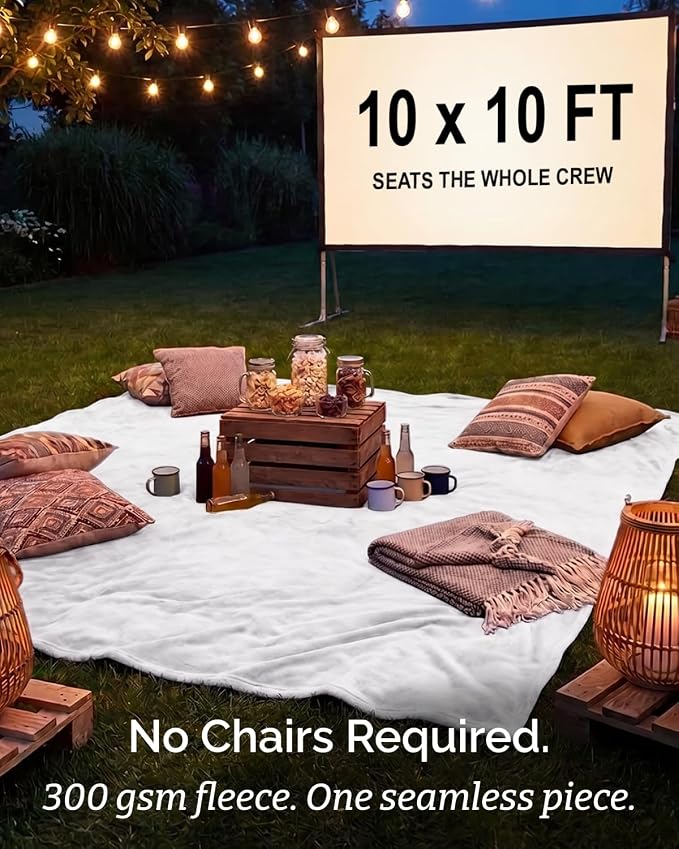 Ultra Soft Fleece Blanket Oversized King Size - Flannel Fleece Luxury Blanket - Lightweight for Couch Bed Chair - Thick, Warm and Breathable - All Season Cozy, White