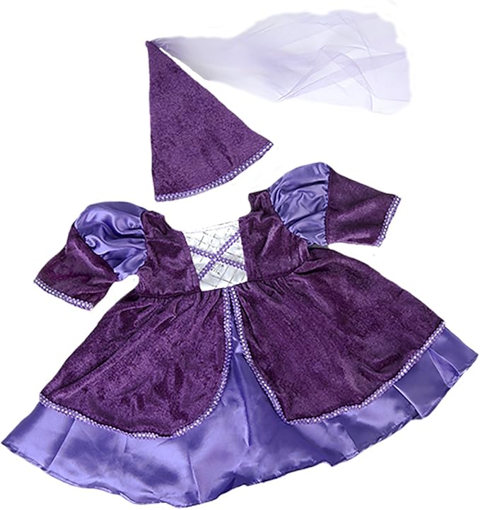 Medieval Princess Costume Teddy Bear Clothes Fits Most 14"-18" Build-a-Bear and Make Your Own Stuffed Animals