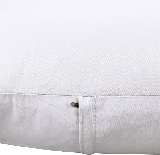 Thmyo 4-Pack 100% Cotton Lumbar Comfortable Solid Decorative Throw Pillow Case Rectangle Cushion Cover DIY Throw Pillowcase for Sofa Bed(Only Covers,Not Pillow Shams)(12x20inch/30x50cm,White)