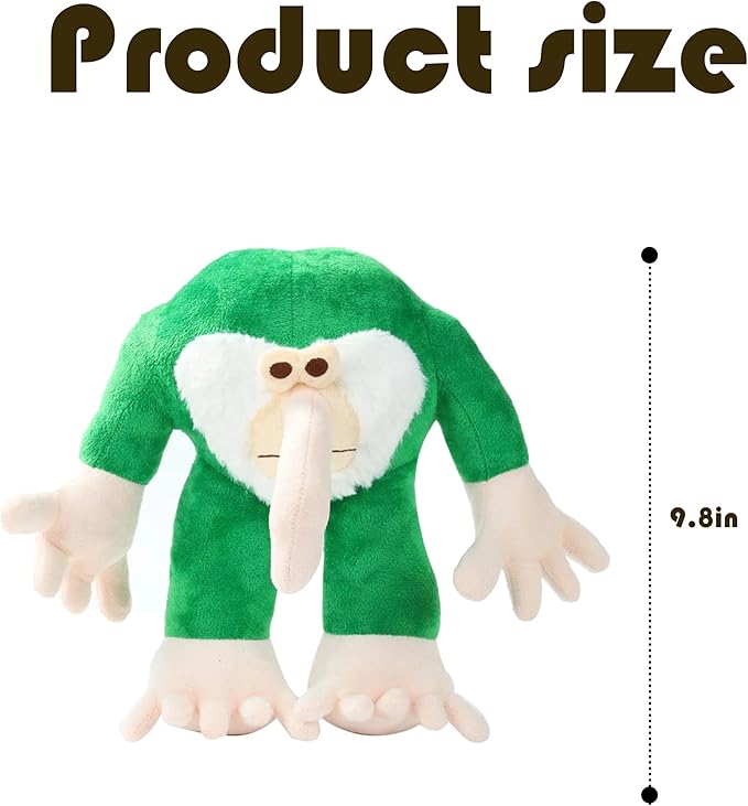 Zenitsu BRR BRR Patapim Plush Italian Brainrot Expressive Doll Funny & Unique Gift for Boys and Girls, Creative Home Décor Plush Toy for Christmas, Birthday (tp-5)