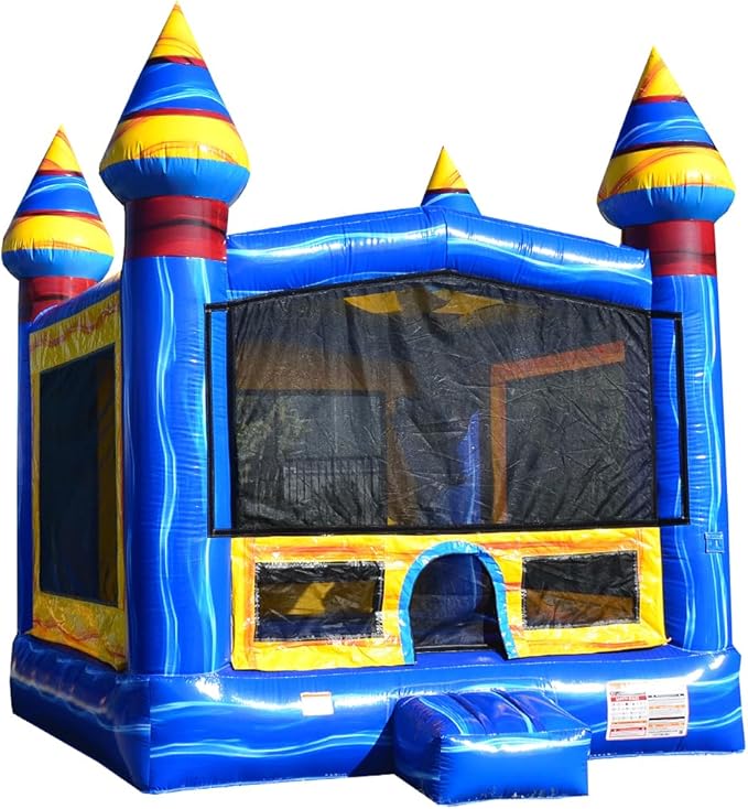 JumpOrange Melting Artic Commercial Grade Bounce House 13x13 for Kids and Adults (with Blower), Basketball Hoop, Outdoor Indoor, Bouncer Jumper, Birthday Party, Rental Grade, Big Inflatable